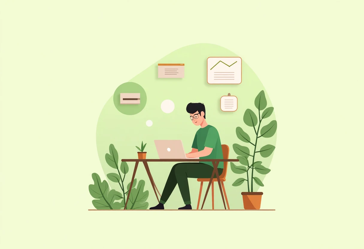 Freelancer analizând opțiuni de credit