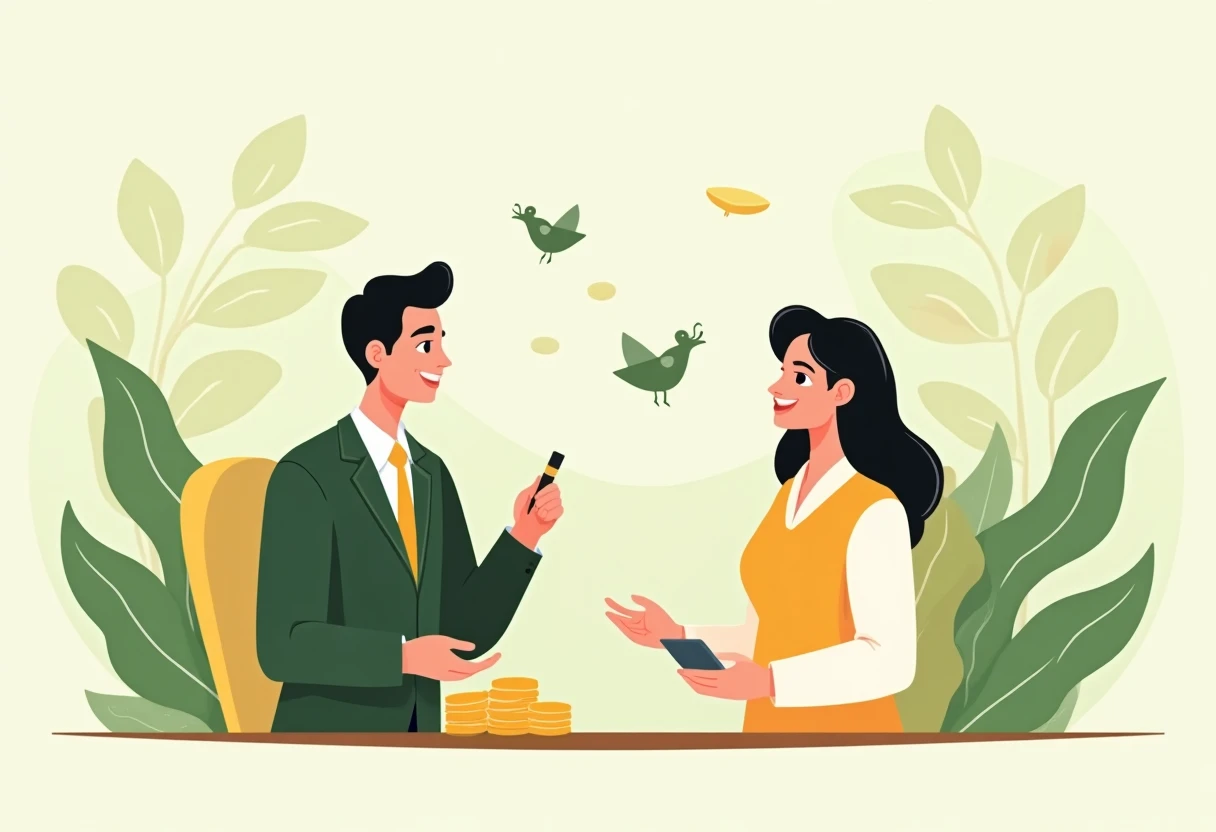 Discussing loan options with a banker