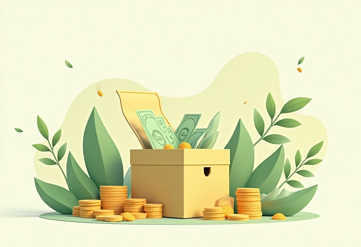 Ilustración abstracta de préstamos y finanzas