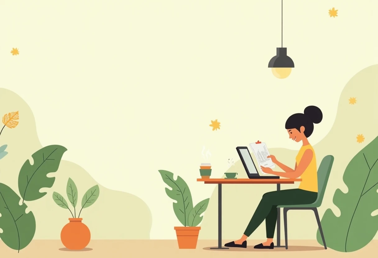 Freelancer reviewing loan options